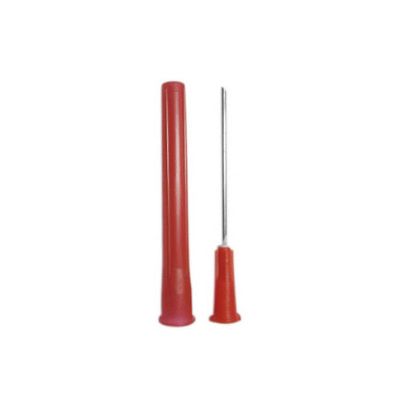 NEEDLE BLUNT FILL 18G X 1.5" 38MM (RED) DRAWING UP X 100 with filter