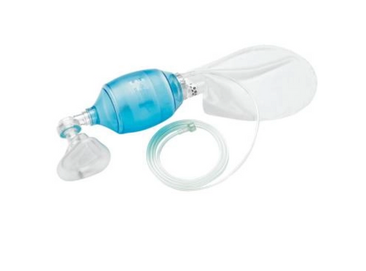 Adult 1500ml Bag-Valve Mask (BVM) | Size 5 Single-Use Resuscitator